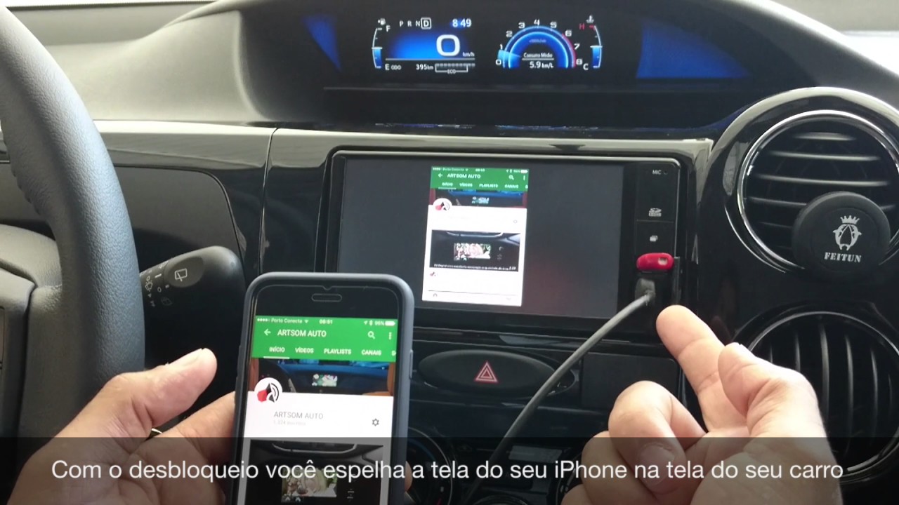 Toyota Etios 2017 - Desbloqueio + Espelhamento de Smartphone - ARTSOM AUTO