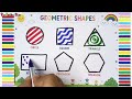 Learn Geometric Shapes for Kids | Circle, Square, Triangle, Rectangle, Pentagon, Hexagons