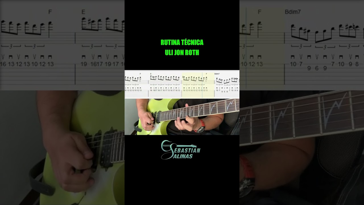 Guarda Al estilo de ULI JON ROTH: Rutina de técnica de 7 minutos en guitarra su YouTube Guarda Al estilo de ULI JON ROTH: Rutina de técnica de 7 minutos en guitarra su YouTube