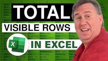 Excel - Excel Tutorial: How to Total Visible Rows in Filtered Data - Easy Trick! - Episode 667