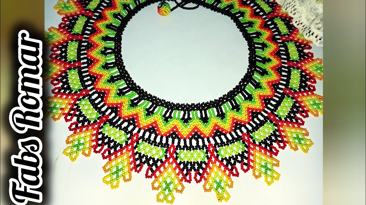 Collar de chaquira fácil paso a paso ♥️👌🏻