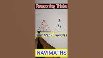 Reasoning Tricks / How many triangles in the figure #navimaths #reasoningtricks #nmms