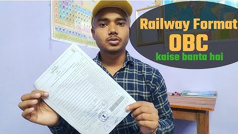 Central OBC Certificate Kaise Banta Hai | Railway Format Obc Certificate Kaise Banaye (OBC NCL)