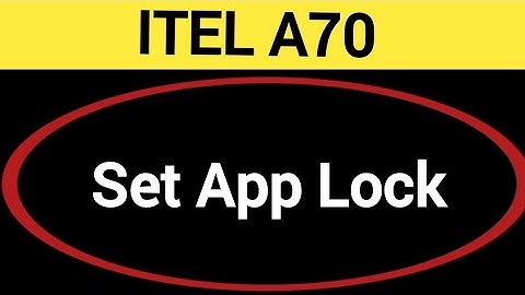 how to set App lock, Itel A70 me Applock kaise set kare