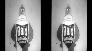 Commercial - Raid House & Garden Bug Killer - starring Mel Blanc (Video Archeology6 Reupload) (RARE)