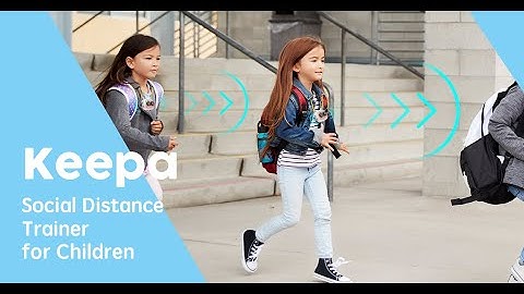 Keepa smart social distance trainer by TinkerGen, distance alert device  wearable bracelet vibration