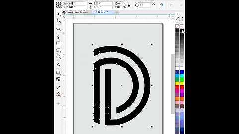 || YouTube Shorts || How To Make D Vector Alphabet Logo Design Idea In CorelDraw #Logodesignidea