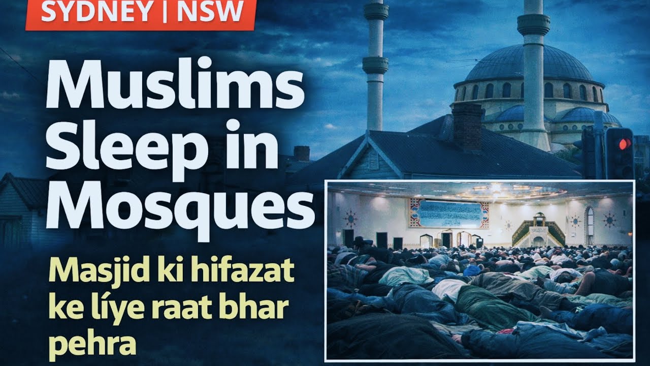 Muslims Sleep Inside Mosque After Surge in Islamophobic Attacks | Australia