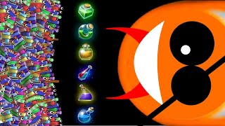 Top Biggest Worm VS 20000+ Small Worms | Top Worms Zone io game play 2020 screenshot 5