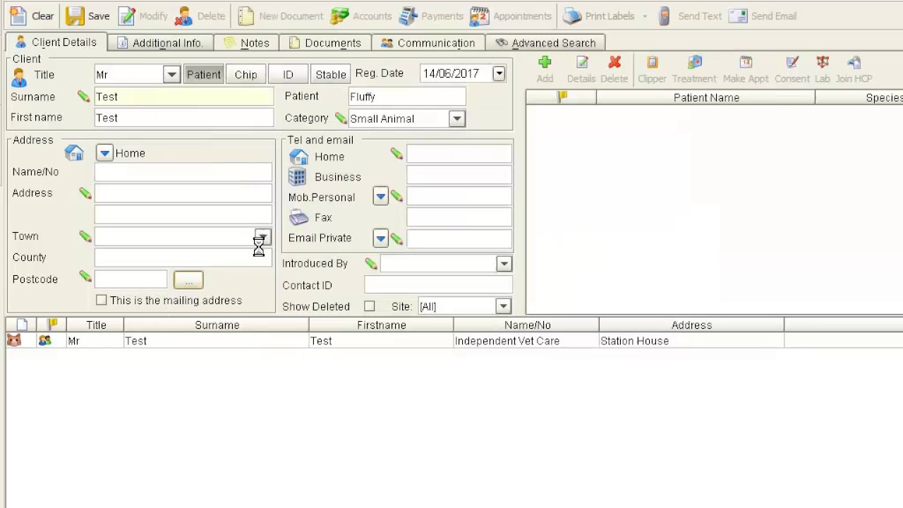 Postcode Search on Vetspace
