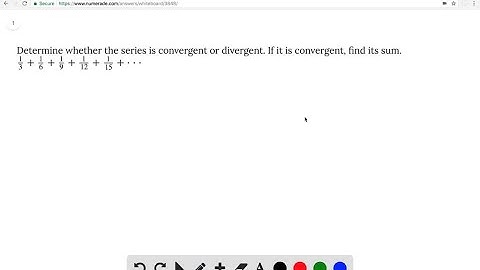 Determine whether the series is convergent or divergent. If it is convergent, find its sum. %s/%s…