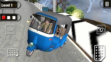 Tuk Tuk Auto Rickshaw Hill Climb 3D Game || Tuk Tuk Auto Rickshaw Game || Rickshaw Taxi Racing