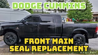 Dodge Cummins front main seal replacement  The easy way!!!