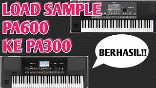 How to load a sample of pa600 to pa300