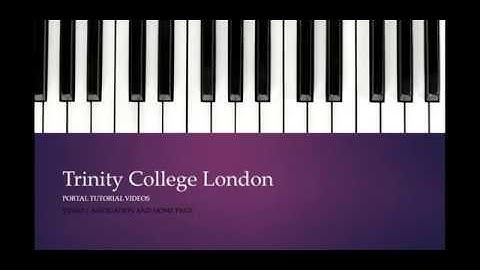 Trinity Centre Portal: Navigation and Home Page