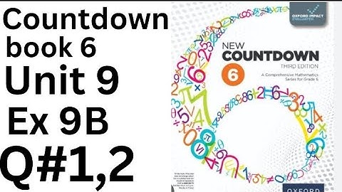 Oxford Countdown Book 6 - Ex 9B  Q#1 and 2 Step by Step  Solution @ytacademy198