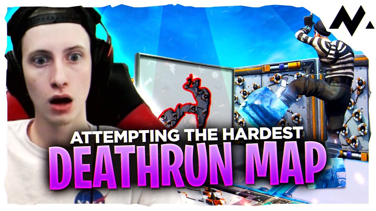 Morgausse | ATTEMPTING THE HARDEST DEATHRUN MAP! (Fortnite Stream Highlights)