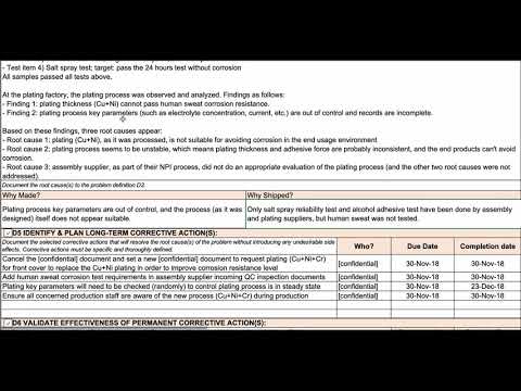 How to complete an 8D report? [8D template walkthrough]