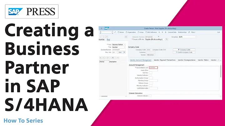 How to Create a Business Partner in SAP S/4HANA