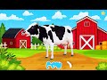 Farm animals for kids Name &amp; sound Vocabulary for kids Learn English