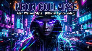 Neon Collapse 🔥 Dark Electronic EDM | Alan Walker Style | (Official Lyrics Video)