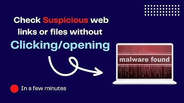 How To Check Suspicious Web Links Or Files Without Clicking/Opening It | Tricky4you
