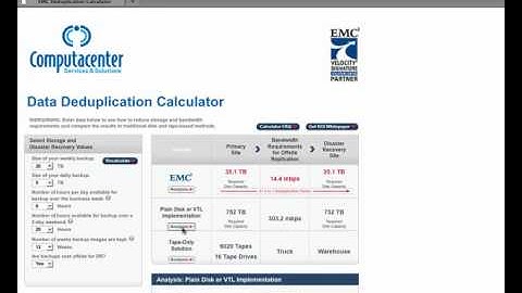 Data Deduplication Calculator