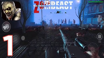 Zombeast: Survival Zombie Shooter - Walkthrough Gameplay Part 1 - Tutorial/Level 1-5 (iOS, Android)