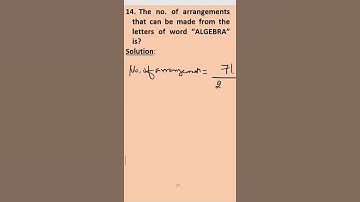 14 - How many permutations are possible for a word having some repeat letters? - in Hindi