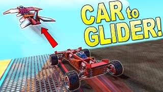 Transforming Car to Glider Stunt Challenge! - Trailmakers Multiplayer