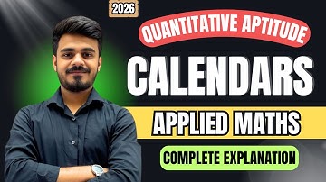 CALENDARS Made Easy 🗓️ | Quantitative Aptitude | Class 11 Applied Maths | CBSE 2025-26