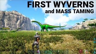 FIRST WYVERNS OF THE WIPE and Early Game Tames - Classic PVP (e3) - ARK Survival