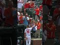 What an ovation for Trey Mancini in Baltimore!