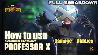 How to use Professor x effectively [Full Breakdown] -Marvel Contest of Champions
