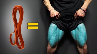 Build Bigger Legs with Bands (NO WEIGHTS!)