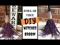 DOLLAR TREE DIY | WITCHES BROOM DECOR | HALLOWEEN DIY | MAKE WITH ME!