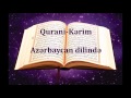 Qurani Kerim Azerbaycan dilinde 60-65/114 El-Mumtahine suresinden Et-Talaq suresine kimi