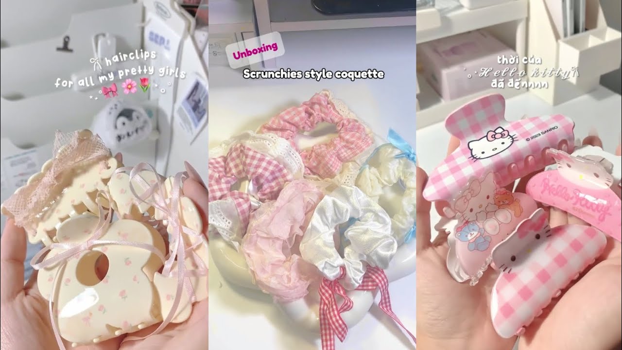 Shopeehaul | Unboxing những mẫu phụ kiện, kẹp tóc xinh xắn ,hot trend🌷✨.