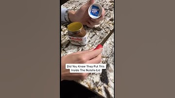 You Won’t Believe What’s Inside The Nutella Lid #Shorts