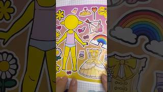Cute Princess Sticker Dress-Up! 👑💖 | Fun Sticker Art #art #sticker #stickerart #cutestickers