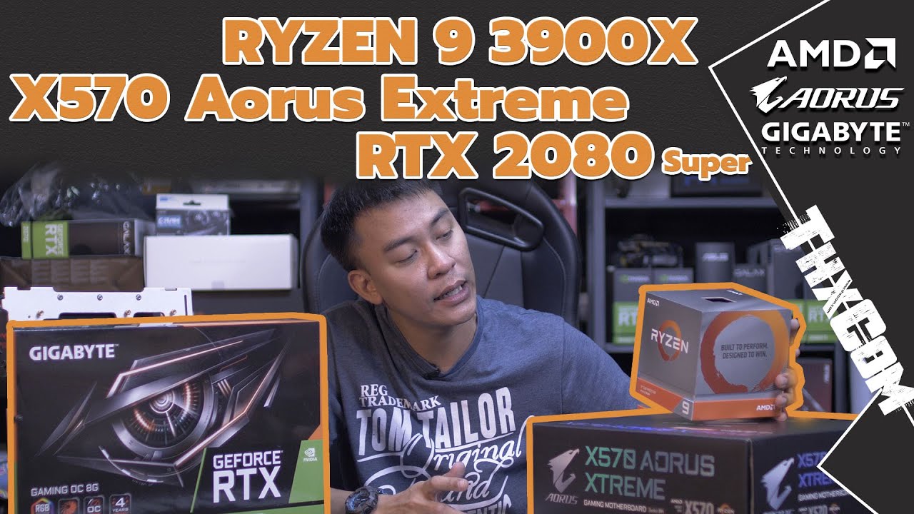 RYZEN 9 3900X + RTX2080 Super + X570 Aorus Extreme - YouTube