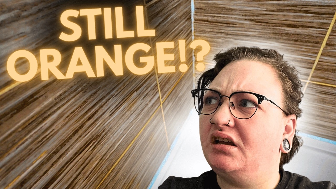 Third Time's the Charm? Removing STUBBORN Orange Soap Scum From Shower Tiles