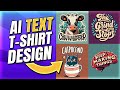 Better than midjourney ai tshirt design with text ideogram ai print on demand tutorial