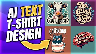 BETTER THAN MIDJOURNEY! Ai Tshirt Design with TEXT (Ideogram Ai Print on Demand Tutorial) screenshot 5