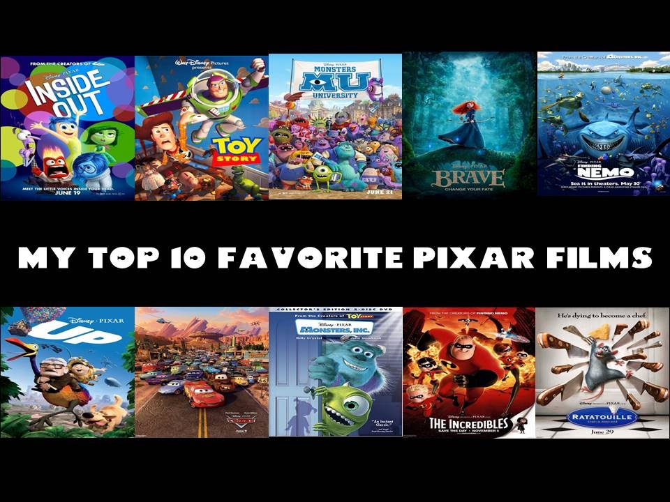Top 10 Best Pixar Movies