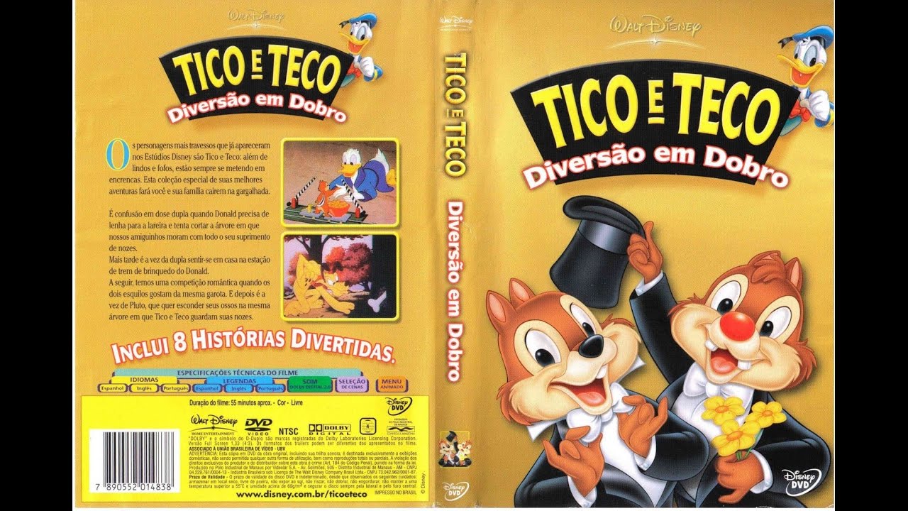 DVD Tico E Teco - Confusões Na Árvore