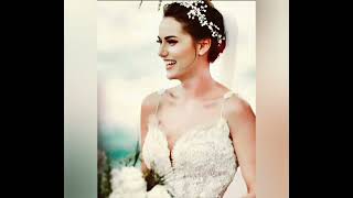 أجمل صور الممثلات التركيات بفستان الزفاف على الاغنيه روعة 💖
