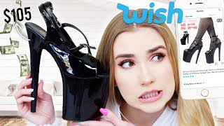 Trying CRAZY High Heels From WISH !! pray for my ankles & my moms :O