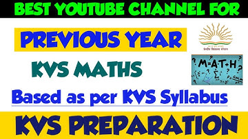 PREVIOUS YEAR QUESTION| KVS MATHS| KVS PREPARATION| THE ZORAWAR CLASSES