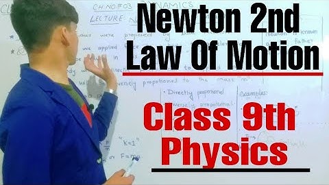 Newton 2nd law of Motion | laws Of Motion in Urdu/hindi